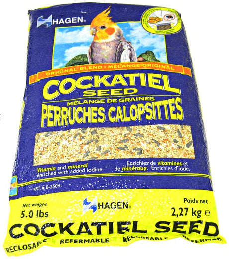 20 lb (4 x 5 lb) Hagen Original Blend Cockatiel Seed
