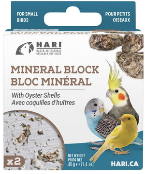 HARI Oyster Shell Mineral Block for Small Birds - PetMountain.com