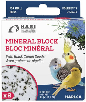 1.2 oz HARI Black Cumin Seed Mineral Block for Small Birds