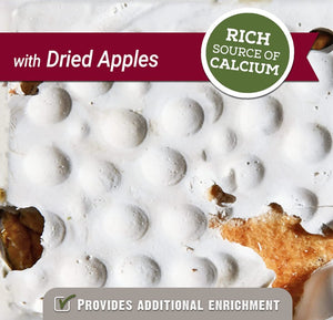 16.8 oz (12 x 1.4 oz) HARI Dried Apple Mineral Block for Small Birds