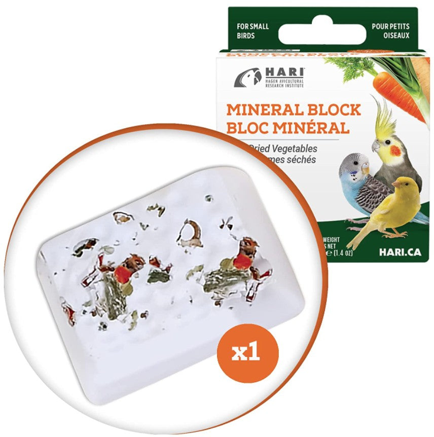 HARI Vegetable Mineral Block for Small Birds - PetMountain.com