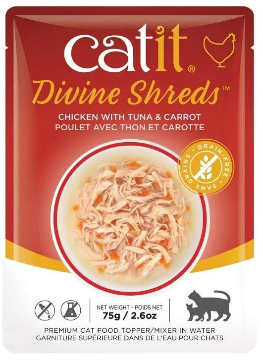 Catit Divine Shreds Chicken with Tuna and Carrot - PetMountain.com