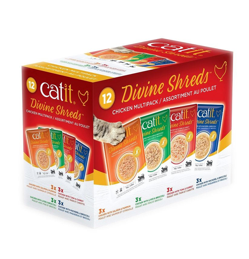 Catit Divine Shreds Chicken Variety Pack - PetMountain.com