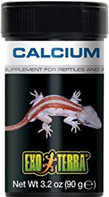 19.2 oz (6 x 3.2 oz) Exo Terra Calcium Powder Supplement for Reptiles and Amphibians