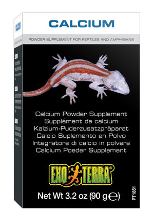 3.2 oz Exo Terra Calcium Powder Supplement for Reptiles and Amphibians