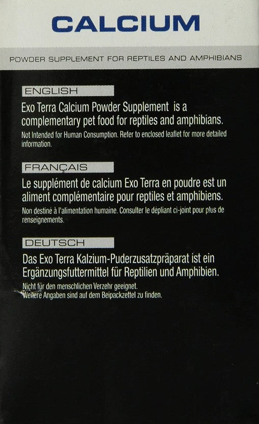 3.2 oz Exo Terra Calcium Powder Supplement for Reptiles and Amphibians