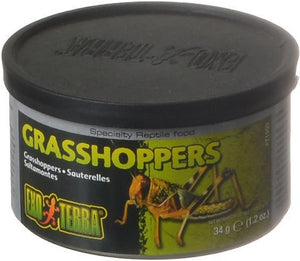14.4 oz (12 x 1.2 oz) Exo Terra Grasshoppers Reptile Food