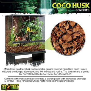 42 quart (6 x 7 qt) Exo Terra Coco Husk Brick Tropical Terrarium Reptile Substrate
