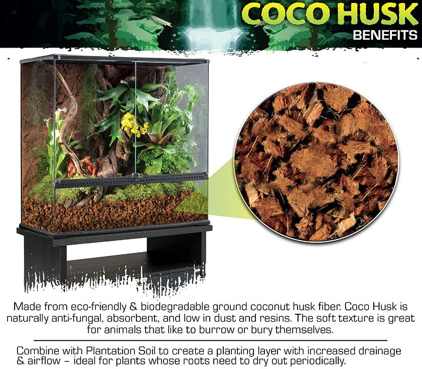 3.6 quart Exo Terra Coco Husk Coconut Fiber Bedding for Reptile Terrariums