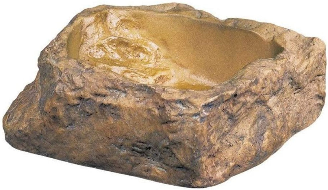 Exo Terra Granite Rock Reptile Water Dish - PetMountain.com