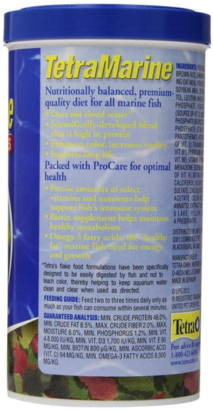 28.25 oz (5 x 5.65 oz) Tetra Marine Saltwater Flakes