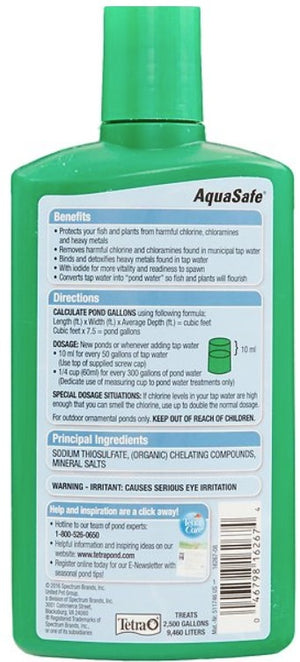 50.7 oz (3 x 16.9 oz) Tetra Pond AquaSafe Water Conditioner