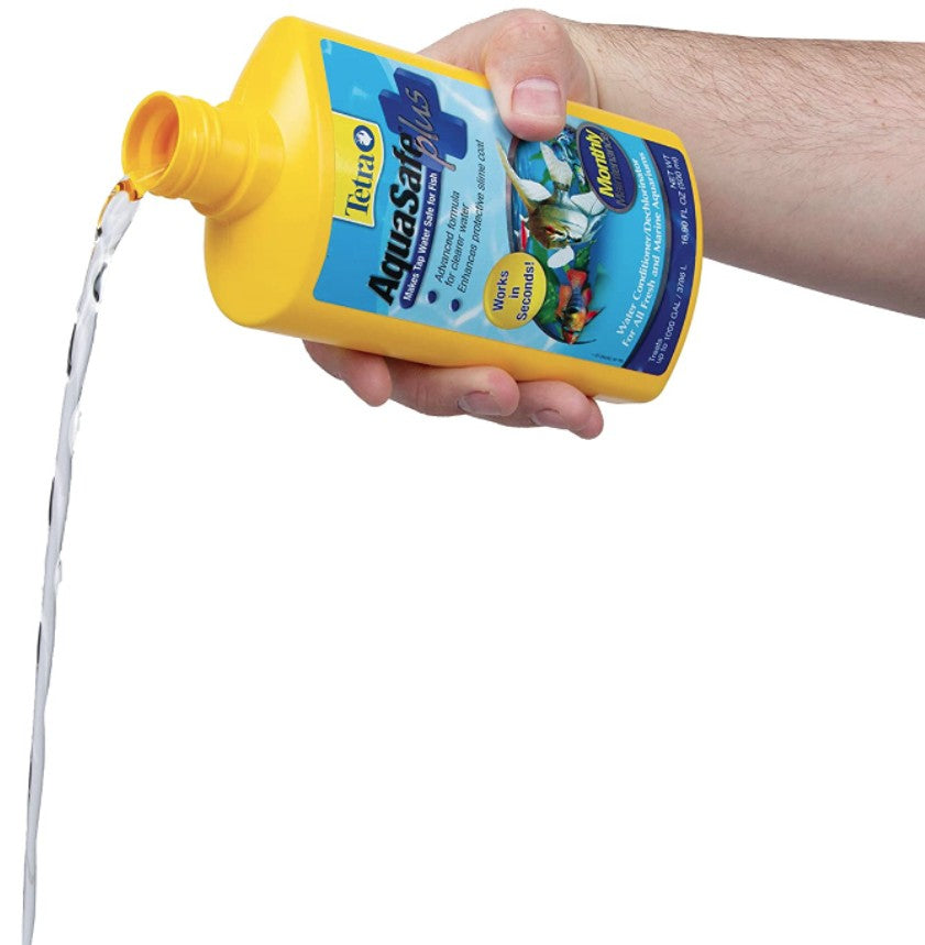 Tetra AquaSafe Plus Water Conditioner Makes Tap Water Safe for Fish - PetMountain.com