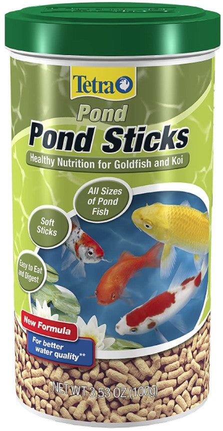 TetraPond Pond Sticks, Pond Fish Food, for Goldfish and Koi, 3.70 Pounds  (16484)