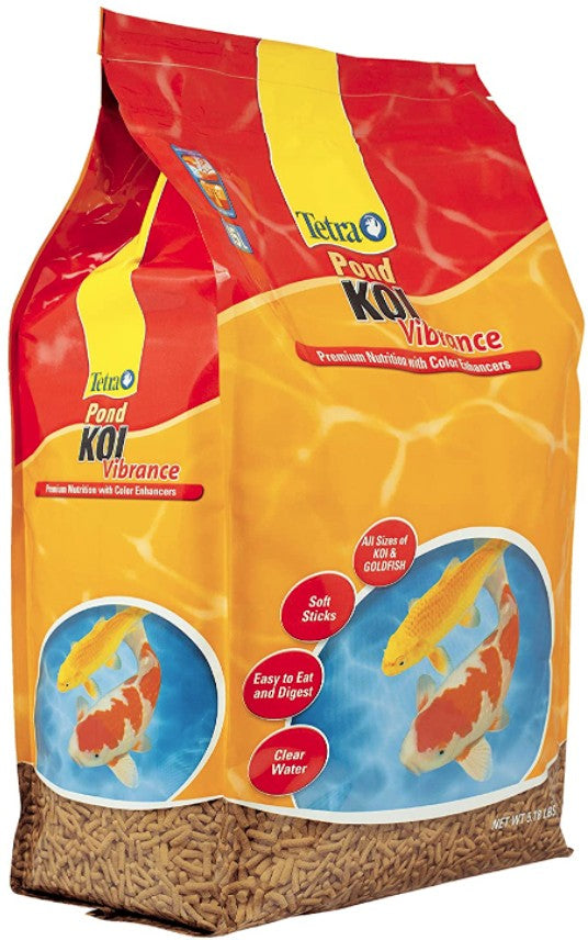 10.36 lb (2 x 5.18 lb) Tetra Pond Koi Vibrance Koi Food Premium Nutrition with Color Enhancers