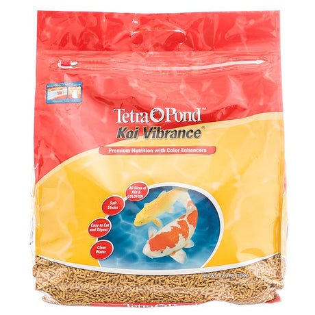 16.4 lb (2 x 8.27 lb) Tetra Pond Koi Vibrance Koi Food Premium Nutrition with Color Enhancers