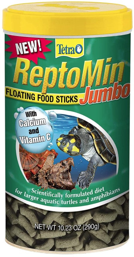 40.92 oz (4 x 10.23 oz) Tetrafauna ReptoMin Jumbo Floating Food Sticks