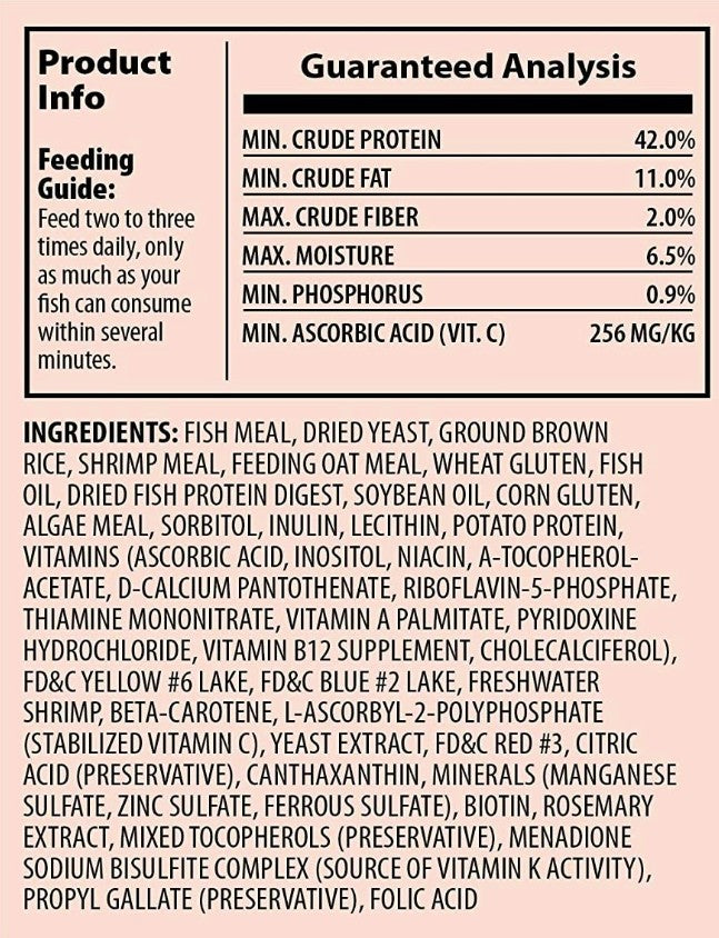 4.52 lb Tetra Goldfish Vitamin C Enriched Flakes