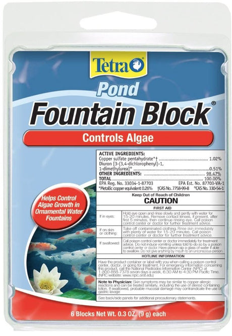 18 count (3 x 6 ct) Tetra Pond Fountain Block Algae Controller