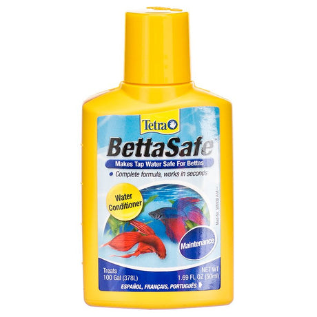 13.52 oz (8 x 1.69 oz) Tetra BettaSafe Water Conditioner Makes Tap Water Safe for Bettas