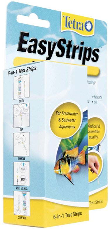 25 count Tetra EasyStrips 6-in-1 Aquarium Test Strips
