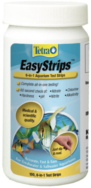 300 count (3 x 100 ct) Tetra EasyStrips 6-in-1 Aquarium Test Strips