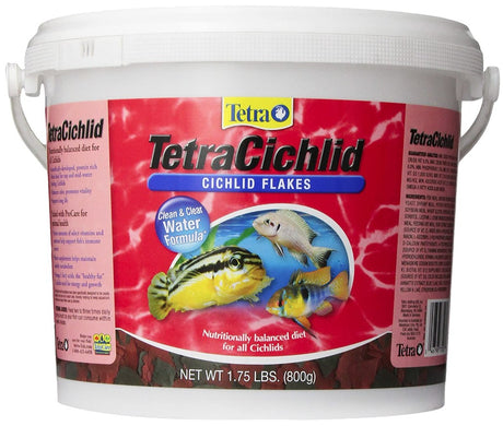 1.75 lb Tetra TetraCichlid Cichlid Flakes Naturally Balanced Diet for All Cichlids