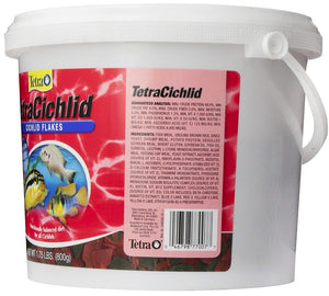 3.5 lb (2 x 1.75 lb) Tetra TetraCichlid Cichlid Flakes Naturally Balanced Diet for All Cichlids