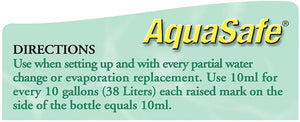 Tetrafauna Aquasafe for Reptiles and Amphibians Makes Tap Water Safe for Aqua-Terrariums - PetMountain.com