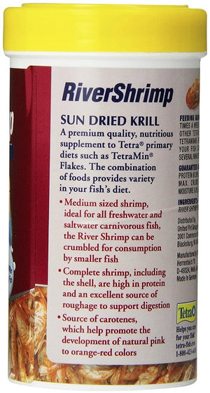 Tetra RiverShrimp Sun Dried Krill Protein Rich for Freshwater and Saltwater Fish - PetMountain.com