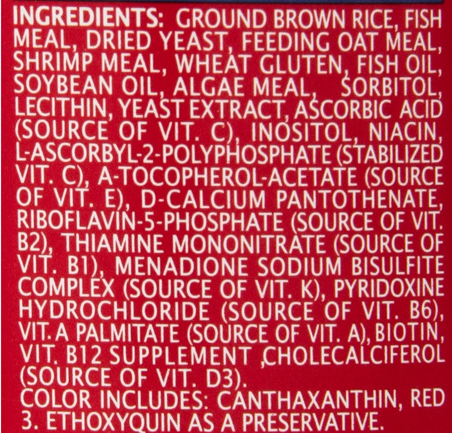72 oz (12 x 6 oz) Tetra PondFood Color Flakes Koi and Goldfish Food
