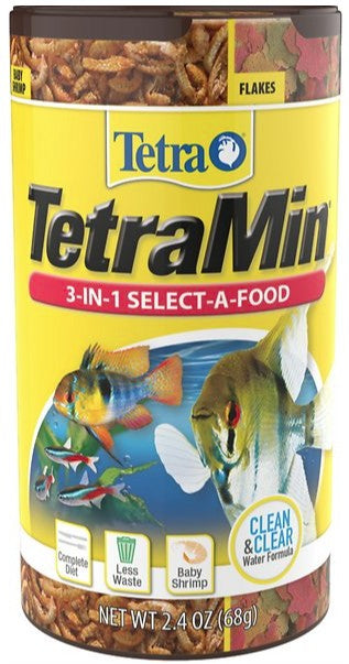 16.8 oz (7 x 2.4 oz) Tetra TetraMin 3 in 1 Select-A-Food Fish Food and Treats