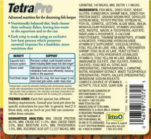 9.48 oz (4 x 2.37 oz) Tetra Pro Tropical Crisps with Biotin