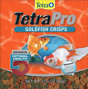 18.18 oz (6 x 3.03 oz) Tetra Pro Goldfish Crisps Fish Food for Optimal Health