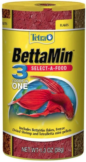3.9 oz (3 x 1.3 oz) Tetra BettaMin Select-A-Food