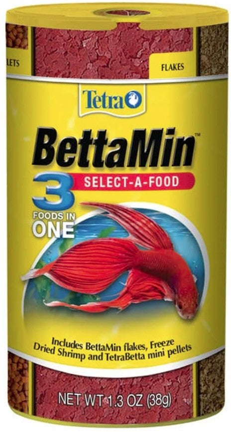 3.9 oz (3 x 1.3 oz) Tetra BettaMin Select-A-Food