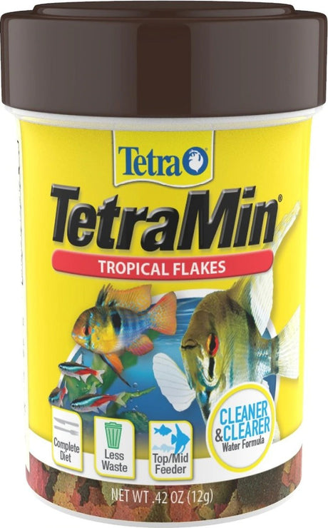 5.04 oz (12 x 0.42 oz) TetraMin Regular Tropical Flakes Fish Food