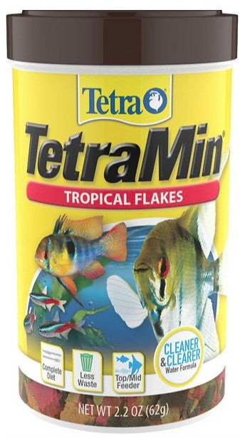 12.12 oz (6 x 2.2 oz) TetraMin Regular Tropical Flakes Fish Food