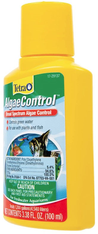 6.76 oz (2 x 3.38 oz) Tetra Algae Control Broad Spectrum Algae Control for Aquariums with Plants and Fish
