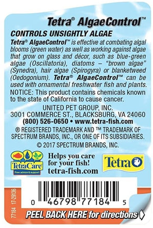 3.38 oz Tetra Algae Control Broad Spectrum Algae Control for Aquariums with Plants and Fish