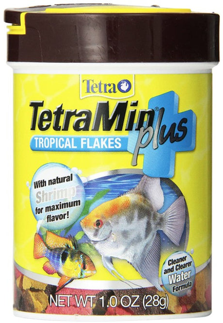 6 oz (6 x 1 oz) TetraMin Tropical Flakes Plus with Natural Shrimp Fish Food