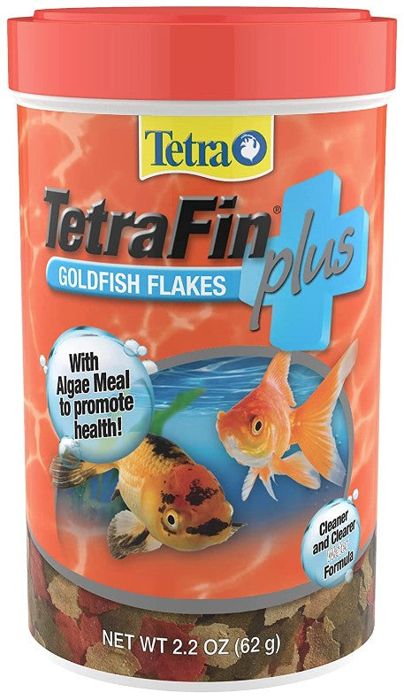 Tetra TetraFin Plus Goldfish Flakes Fish Food with Algae Meal to Promote Growth - PetMountain.com