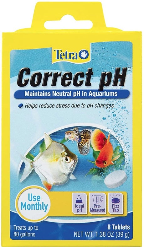 6 count Tetra Correct pH Maintains Neutral pH in Aquariums
