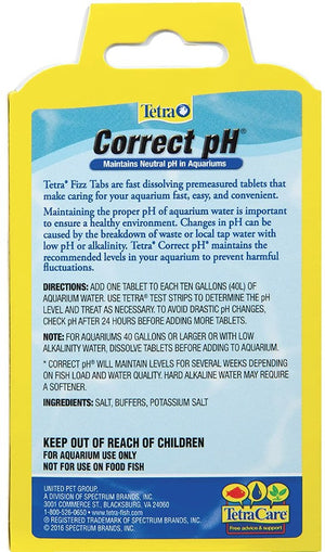 1 count Tetra Correct pH Maintains Neutral pH in Aquariums