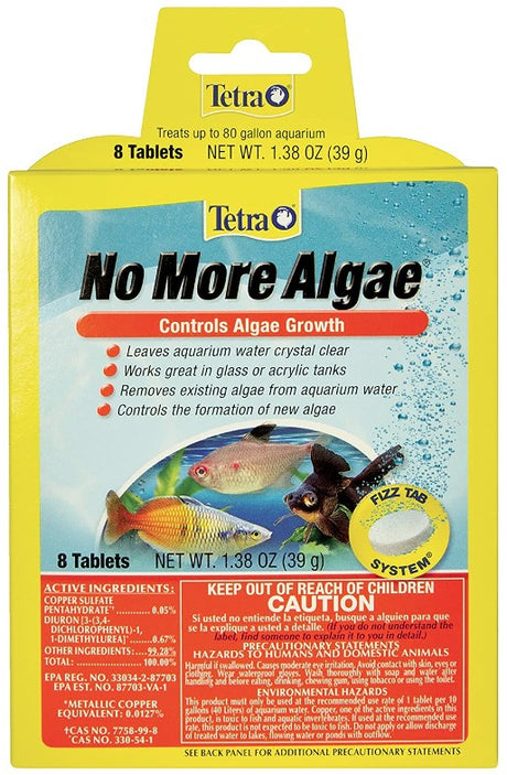 6 count Tetra No More Algae Controls Algae Growth in Aquariums