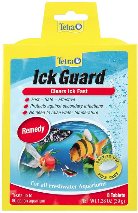 4 count Tetra Ick Guard Clears Ick Fast for all Freshwater Aquariums