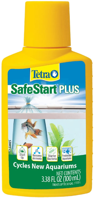 6.76 oz (2 x 3.38 oz) Tetra SafeStart Plus Cycles New Aquariums for Freshwater Aquariums