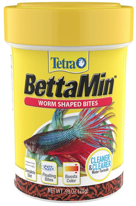 8.55 oz (9 x 0.98 oz) Tetra Betta Worm Shaped Bites