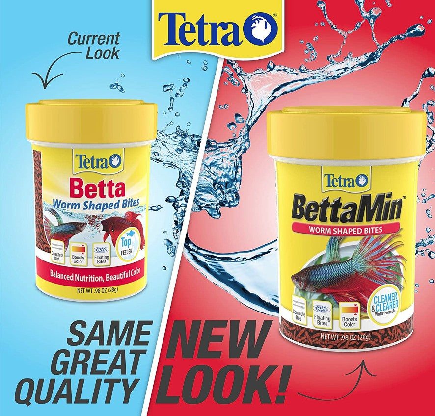 Tetra Betta Worm Shaped Bites - PetMountain.com