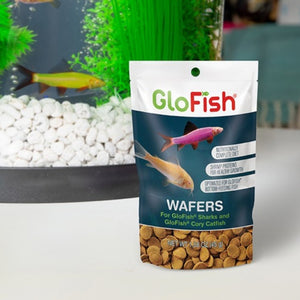 6.32 oz (4 x 1.58 oz) GloFish Cory Wafers Fish Food for GloFish Sharks and Cory Catfish